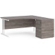 Maestro Corner Desk with Desk High Pedestal 